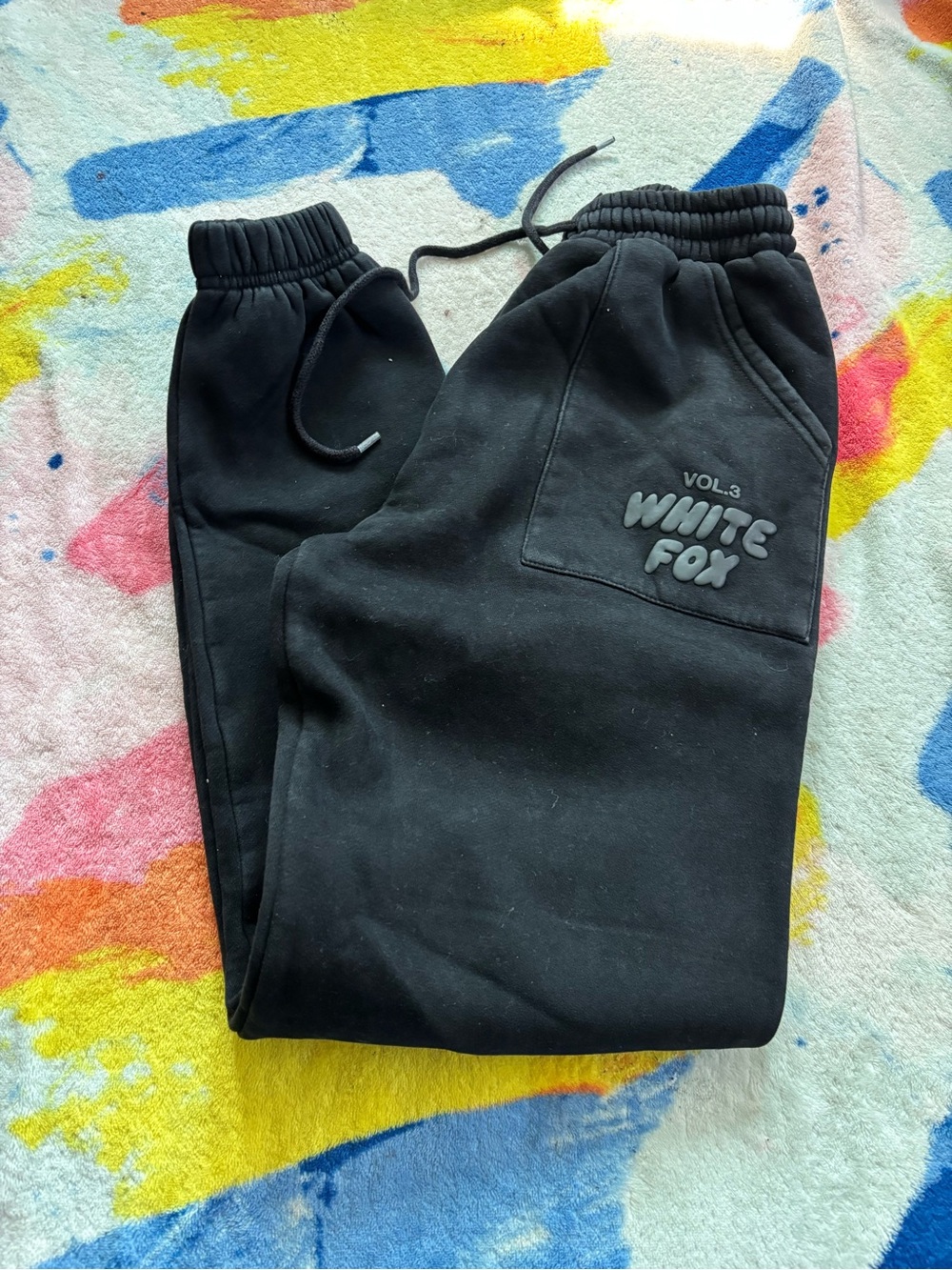 White Fox Boutique Black Vol.3 Logo Joggers